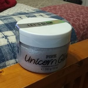 NWT PINK Victoria's Secret Unicorn Glow Scrub